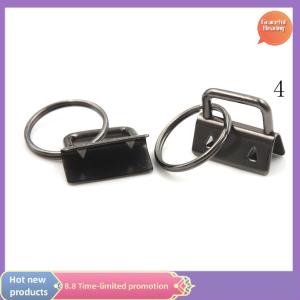 Graceful 10ชิ้น25มิลลิเมตรกุญแจแยกแหวนสำหรับข้อมือผ้าฝ้ายคลิปหาง