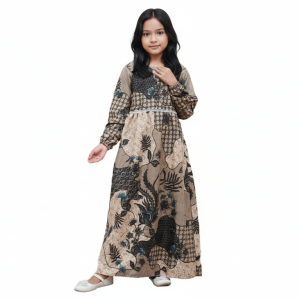 Gamis Batik anak modern Size umur 2-10 tahun