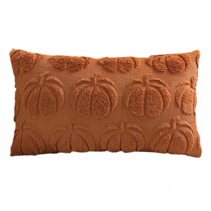 Sturdy Polyester Halloweens Throw Pillowcase With Closure Seasonal Embroidery Sofa Bedroom