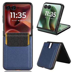 PU Leather Texture Case for Motorola Razr 60 Ultra Moto Razr Ultra 2025 Cover Card Slots Back Shell Coque Fundas Capa