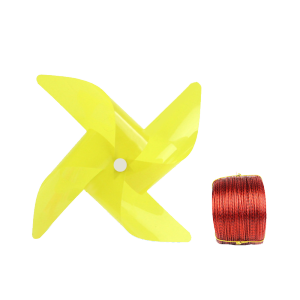 100Pcs Colorful Pinwheels PVC Windmill Toy Mainan Kincir Angin Warna Warni With 30M Wire Rope