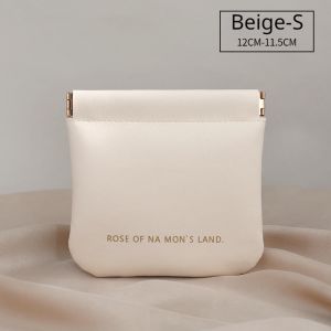 Coin Wallet Waterproof Simple Portable PU Leather Mini Lipstick USB Cable Storage Bag Large Capacity Wallet