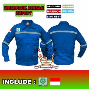 KAMEJA KERJA ATASAN / BAJU TEKHNISI / LAS / WERPAK TANGAN PANJANG