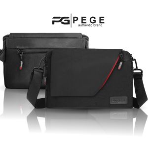 Tas Selempang Pria Crossbody PEGE Vergo Sling Bag Hitam Polos Multifungsi - PG 9078