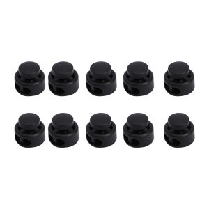 VBNFH Multifunction 10pcs/pack Clamp Toggle Hang Buckle Black Plastic Rope Buckle Cord Lock Buckles Cord Rope Lock Stopper Clip Stopper