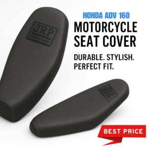 HONDA ADV 160 MOTORCYCLE SEAT COVER BLACK  LOGO LIHA TEXTURE PERFECT FIT