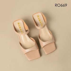 [ẢNH THẬT-FREESHIP] Dép cao gót nữ quai ngang ROSATA RO669 - 4p - HÀNG VIỆT NAM - BKSTORE