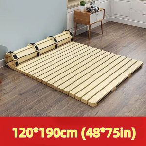 Solid wood bed board tatami breathable row frame moisture-proof hard board mattress waist protection bed strip floor bed