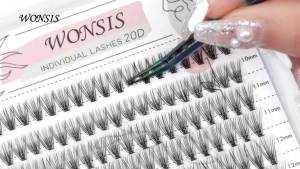 Individual Lashes Lash Clusters 240 Pcs 10D Individual Lash Extensions Natural Soft Lightweight Reusable Thickness 0.07mm C Curl False Eyelashes 10/11/12/13/14mm (10D 10-14mm)