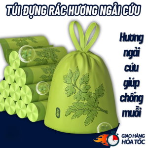 Túi đựng rác ngải cứu Túi đựng rác có dây rút có mùi ngải cứu