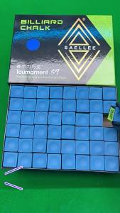 Saili S9 Large Cue Chalk Chalk 144 Pieces Oil Base Dry Base Billiard Cone Chalk Chalk Powder