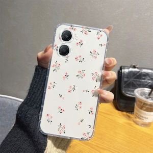 Phone Case Vivo Y19s Y200 5G Y03t Y28 4G Y18 New 2024 beautiful little flower Pattern clear Full Coverage Protective Rubber Soft Phone Casing Vivo Y18 Classic Phone Cover