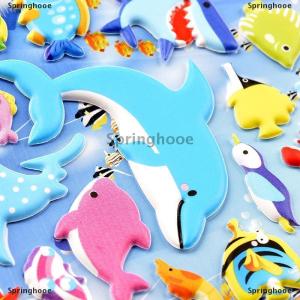 [COD] Springhooe SHARK Dolphin Fish STEREO Bubble สติกเกอร์ไดอารี่สติกเกอร์ตกแต่งเครื่องเขียนสติกเกอร์