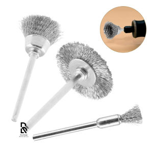 Rotary Wire Brush Set 3in1 Perkakas/Brush Grenda Piring Mangkok Lurus Kombinasi Set/Mata Bor Sikat Kawat