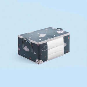 Cute Print Portable Clothes Storage Bag Organizer Folding Closet Organizer for Pillow Quilt Blanket Bedding