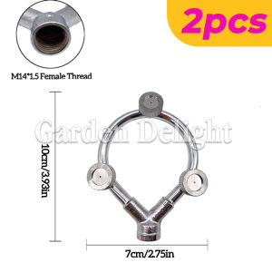 Round Atomizing Nozzle Agricultural Sprayers Nozzle with 3 heads for Gardening High-Pressure Pump Medicine Machine