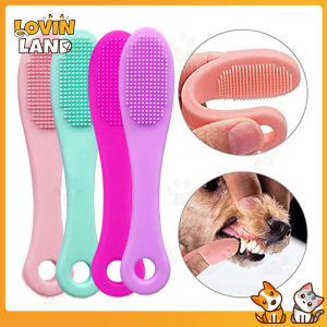 Lovinland Dogs Cats Silicone Toothbrush Finger Silicone Brush Nose Wash Manual Facial Toothpaste For Pets Accessories