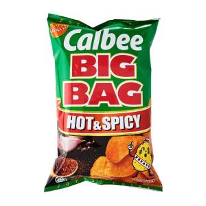Calbee Big Bag Hot And Spicy Potato Chips Snack