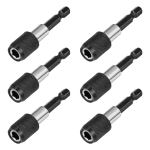 6Pcs Quick Release Hexagonal Handle Extension Rod 60mm Screwdriver Extension Rod Extended Locking Extension Rod