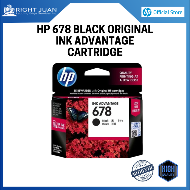 HP 678 Black Original Ink Advantage Cartridge | Lazada PH