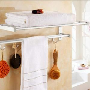 Rak Handuk Dinding Toilet Rak Jemuran Gantungan Baju Aluminium Rak Kamar Mandi Minimalis / Rak Dinding Stainless Steel / Rak Handuk / Gantungan Kamar Mandi Serbaguna shenar