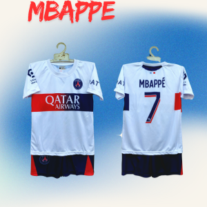 BISA COD/setelan baju sepakbola anak laki laki/baju sepakbola nama punggung mbappe kw