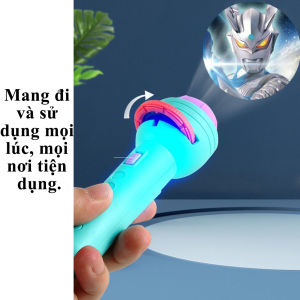 Đồ chơi đèn pin chiếu hình 24  hình có kèm pin - đèn pin đáng yêu cho bé khám phá