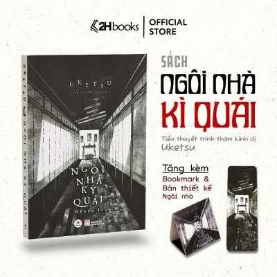 Sách Ngôi Nhà Kỳ Quái (tặng kèm bản thiết kế ngôi nhà) tiểu thuyết trinh thám truyện kinh dị Uketsu - HHB