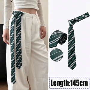 NOBLELYN Adjustable Length Tie Belt Decorative Accessory Polyester Waist Tie Belt Elegant Striped Waistband Belt Casual Wear