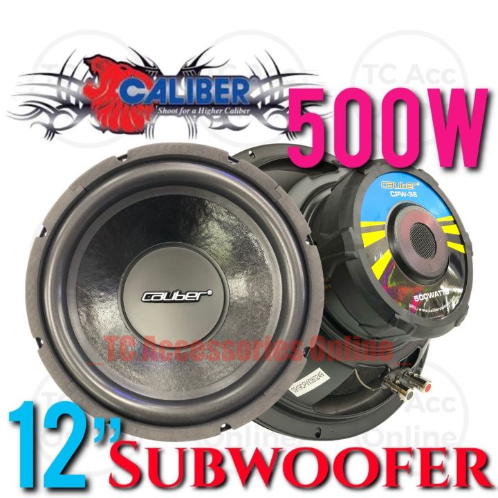 CALIBER 12 Car Woofer 500Watts Subwoofer Speaker CPW-38 ORIGINAL