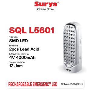 Surya Lampu Emergency SQL L5601 Light LED 56 SMD