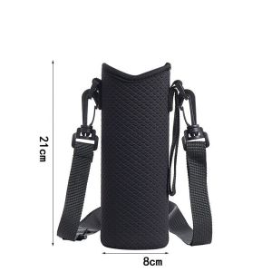 Water Bottle Carrier Bag Tumbler Cover Sleeve Holder Portable Sleeve Holder Bottle Case with Strap