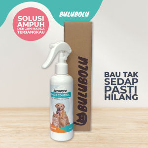 Bulubolu Odor Control Spray Penghilang Bau Pesing/Kotoran Hewan dan Segala Bau Tak Sedap Membunuh Bakteri dengan Aroma Tropis Kelapa Jeruk 250ml (Varian BRIGHT)