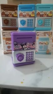 SKISOPGO Mini Piggy Bank For Kids Kuromi Plastic Money Box Tabung Duit Budak Gift Coin Saving Box