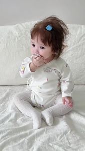 Infant and Toddler Autumn Clothing a Cotton long-sleeve romper newborn monk-style outfit baby jumpsuit crawling suit