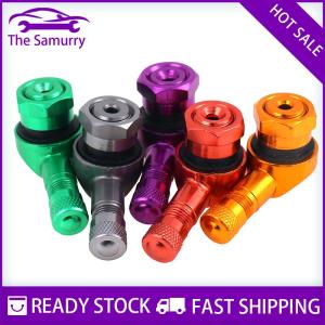 Samurry ✨Hot Sale✨ 2 x CNC motorcycle 90 degree angle wheel tire stem tubeless valve aluminum
