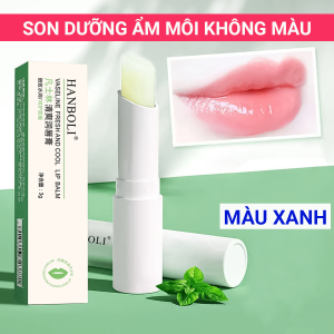 Son Dưỡng Môi Không Màu HANBOLI Dạng Thỏi 3gram Chứa Sáp Ong Vaseline – Dưỡng Môi Mềm Mại Căng Mọng Quyến Rũ Giảm Thâm Môi