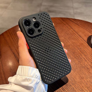 CrashStar Cooling Heat-dissipating Soft Silicone Shockproof Phone Case For iPhone 16 15 14 13 12 11 Pro Max Mini XS XR X 8 7 6 6S Plus + SE 2020 Radiating Breathable Phone Cover Casing With Full Cover Camera Lens Protection
