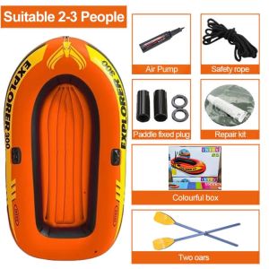 Thickening Inflatable Boat Pump Fishing Boat with Oar Portable Boat Kayaking Inflatable Boat Fishing Inflatable Boat Sports Kayak Boat For 5 People Pvc Rubber Inflatable Boat