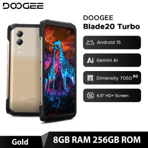Global Version DOOGEE Blade20 Turbo 5G Rugged Phone 32GB(8+24) 256GB Dimensity 7050 6.6” HD IPS 10300mAh Battery Android 15 NFC