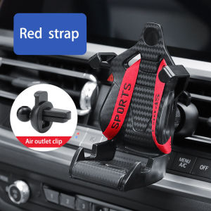 KEBETEME Racing Seat Design Car Phone Holder Auto Air Vent Mobile Phone Holder 360° Rotatable Gravity Car Navigation Cellphone Holder