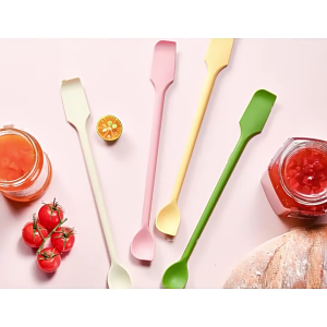 4PCS Silicone Spatula Set Easy to Clean Nonstick Flexible Kitchen Tool Silicone Texture for Cooking and Baking