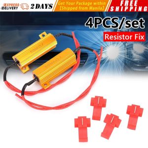❤️【Same Day Delivery】【4pcs】 New 4x 50W 6 Ohm Load Resistor for Fix LED Bulb Fast Hyper Flash Turn Signal Blinker Resistor Fix