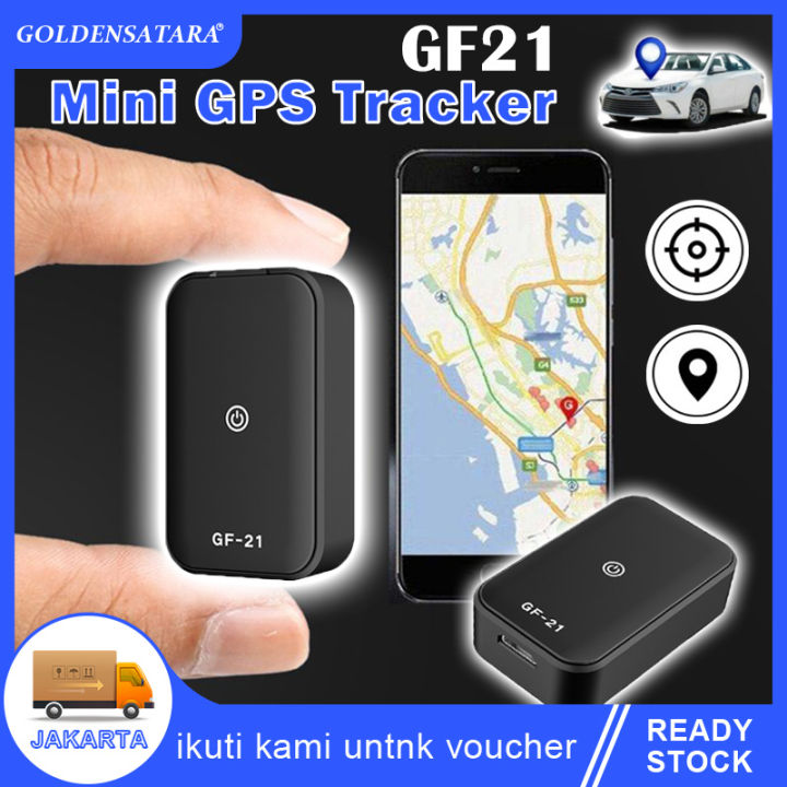 GF21 Mini GPS Tracker Untuk Mobil Motor / Mobil Alat Pelacak Lokasi GPS ...