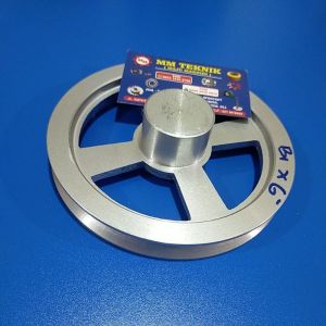Pully B1 x 6 inchi AS 0 10 12 14 15 16 17 18 19 20 22 24 25 1" 28 30 32 mm Alumunium Poli Pulley Puli All B1x6" B1x6 B1 x 6" B 1x6" 1x6 lobang lubang Pulli B1-6" B1-6