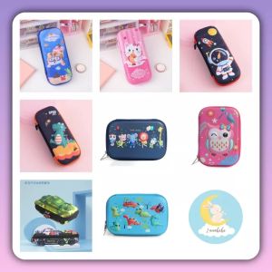 Tepak Tempat Kotak Pensil 3D Embos Hardcase / 3D Pencil Case Emboss Uk Small Medium Big Besar