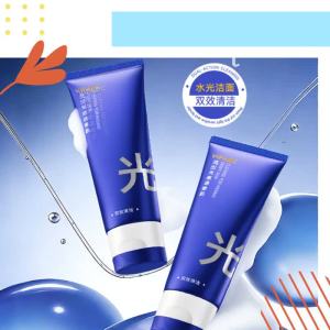 VIPABC Water Light Dual Tube Renewing Facial Cleanser with Amino Acid Deep Cleansing Pore Control and Moisturizing