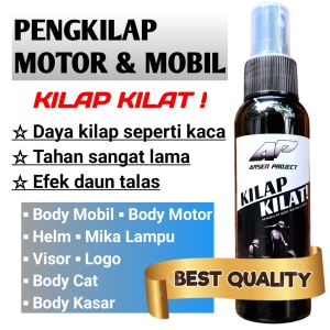 AP KILAP KILAT Pengkilap Body Motor & Mobil efek daun talas 100ml