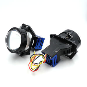 130W 2X Bi-LED เลนส์โปรเจคเตอร์ไฮเปอร์โบลอยด์ H1หลอดไฟ9005 9006 H4 H7โคมไฟ LED สำหรับไฟหน้ารถสไตล์ Retrofit Hi/lo Beam เลนส์ หลอดไฟ H1 - Lazada