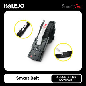 Smart GO Smart Belt Black — Luggage Strap + Digital Scale + Lock